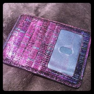 Purple and blue tensile Wallet